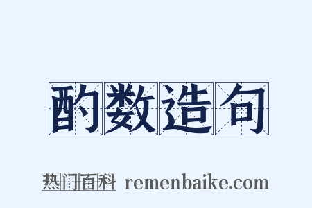 酌数造句是什么意思的图片
